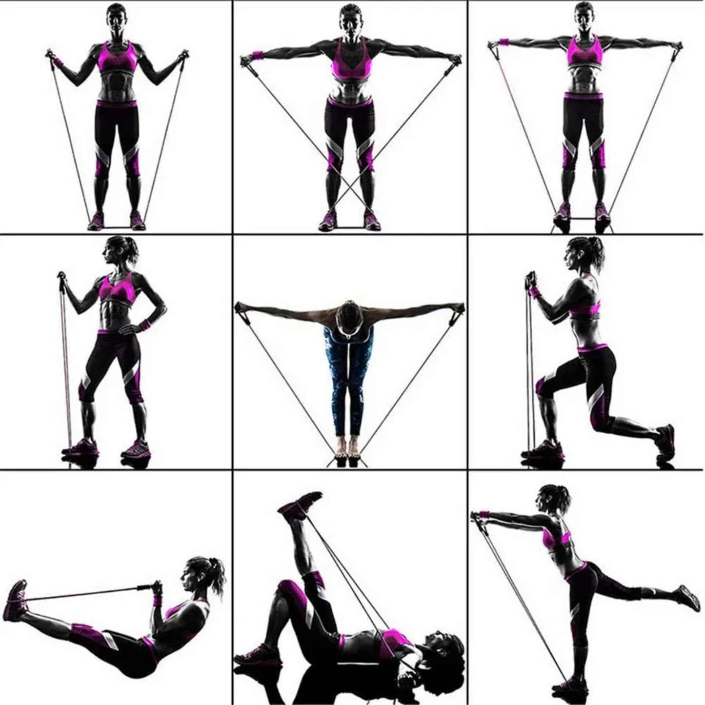 Yoga Pilates Ring Accessories, Zen Ring, Yoga Wheel Set, and Pilate Bed Equipment for Home Workout, Flexibility & Body
