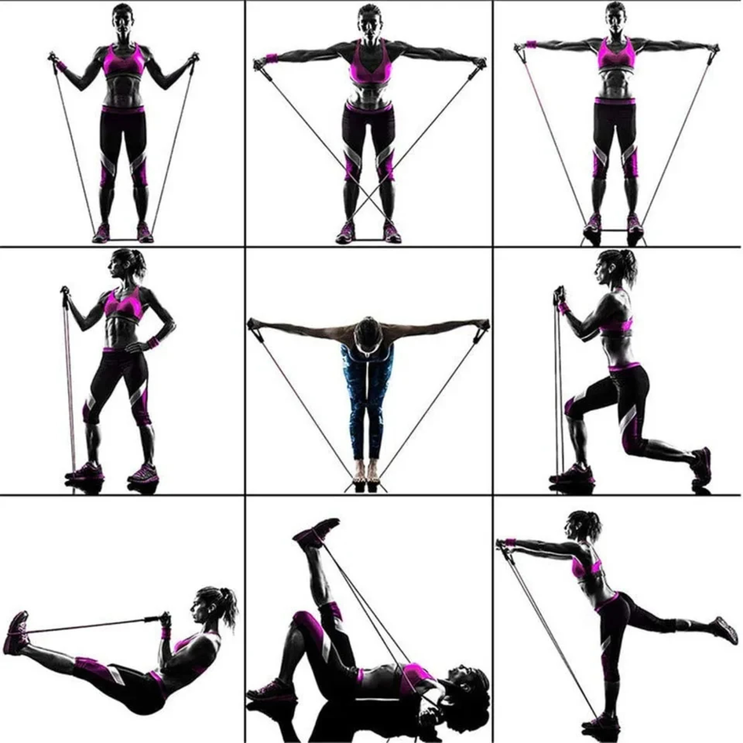 Yoga Pilates Ring Accessories, Zen Ring, Yoga Wheel Set, and Pilate Bed Equipment for Home Workout, Flexibility & Body