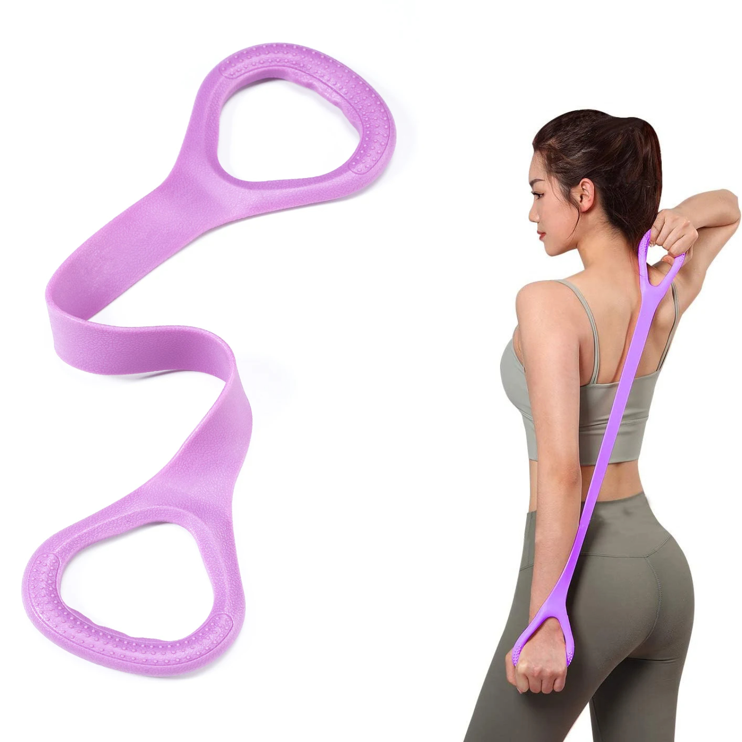 Yoga Pilates Ring Accessories with Zen Ring & Yoga Wheel Set, Complete Pilates Bed & Yoga Equipment Kit