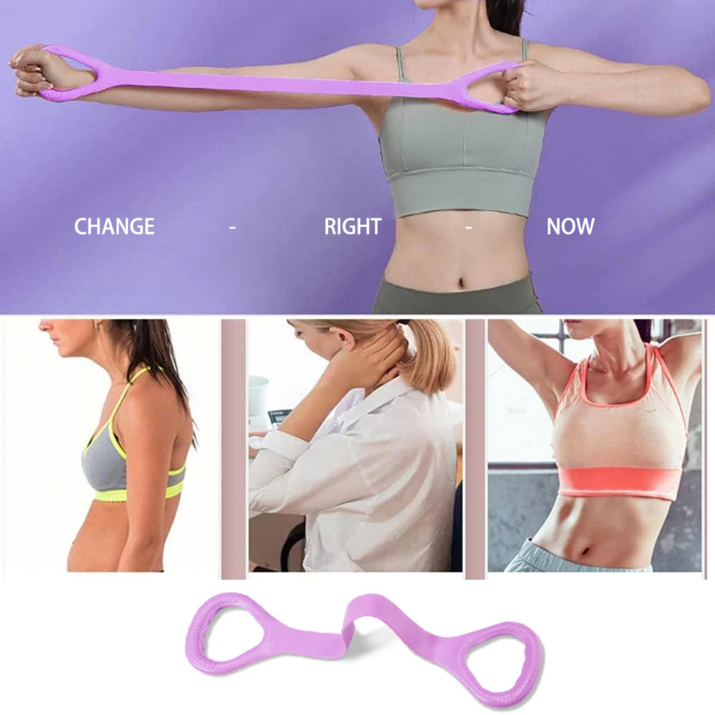 Yoga Pilates Ring Accessories with Zen Ring & Yoga Wheel Set, Complete Pilates Bed & Yoga Equipment Kit