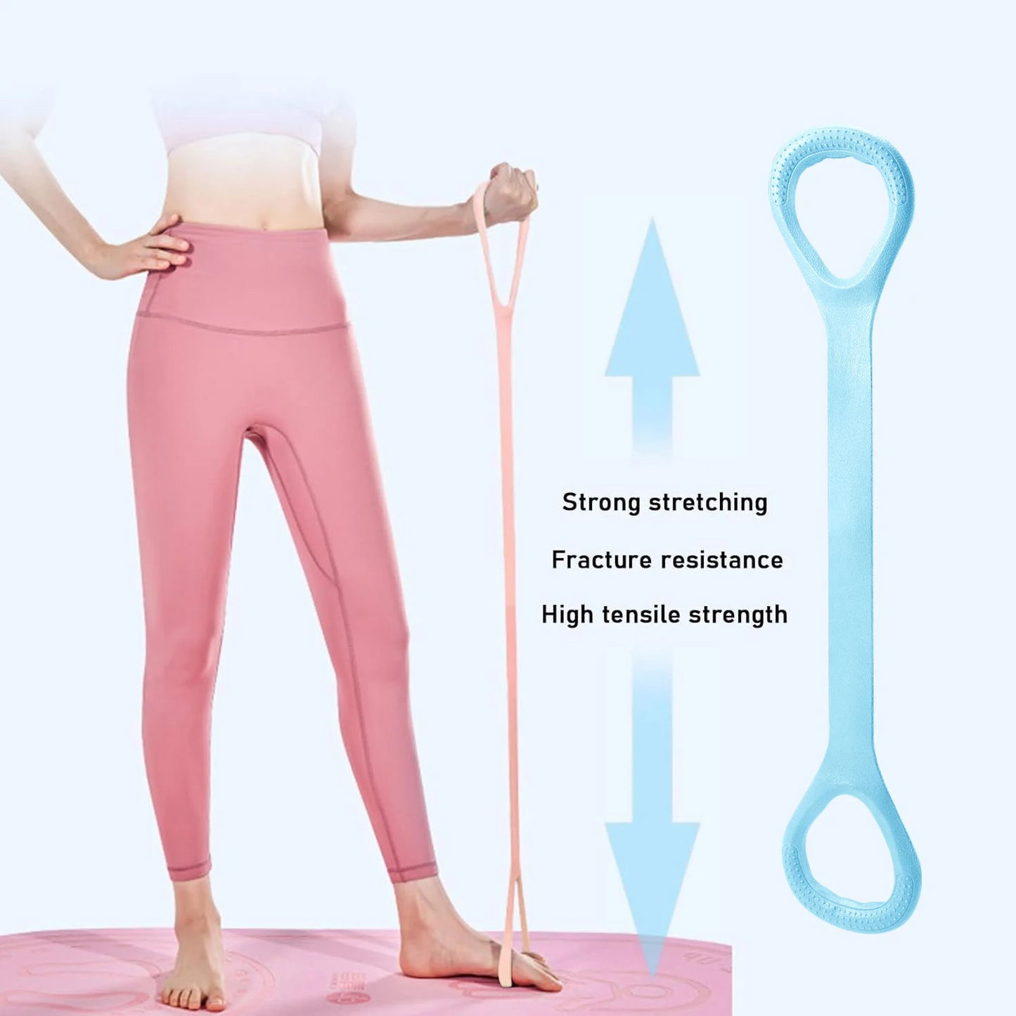 Yoga Pilates Ring Accessories with Zen Ring & Yoga Wheel Set, Complete Pilates Bed & Yoga Equipment Kit