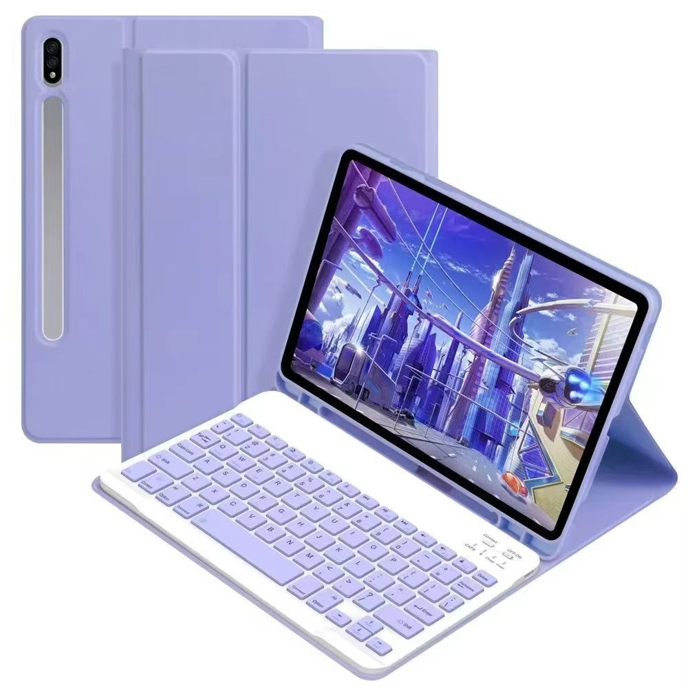Detachable Keyboard Case for Samsung Galaxy Tab – Slim Protective Cover with Wireless Keyboard for A9 Plus, A8, S9 FE, S