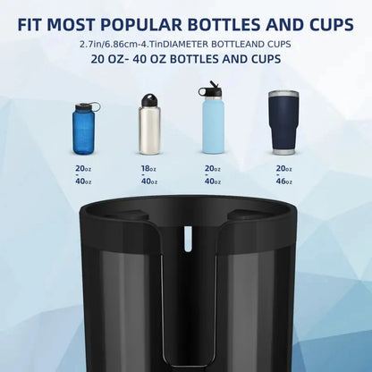 Upgraded Car Cup Holder Expander with Adjustable Base, Stable Auto Bottle Support Fits Universal Car Cup Holders