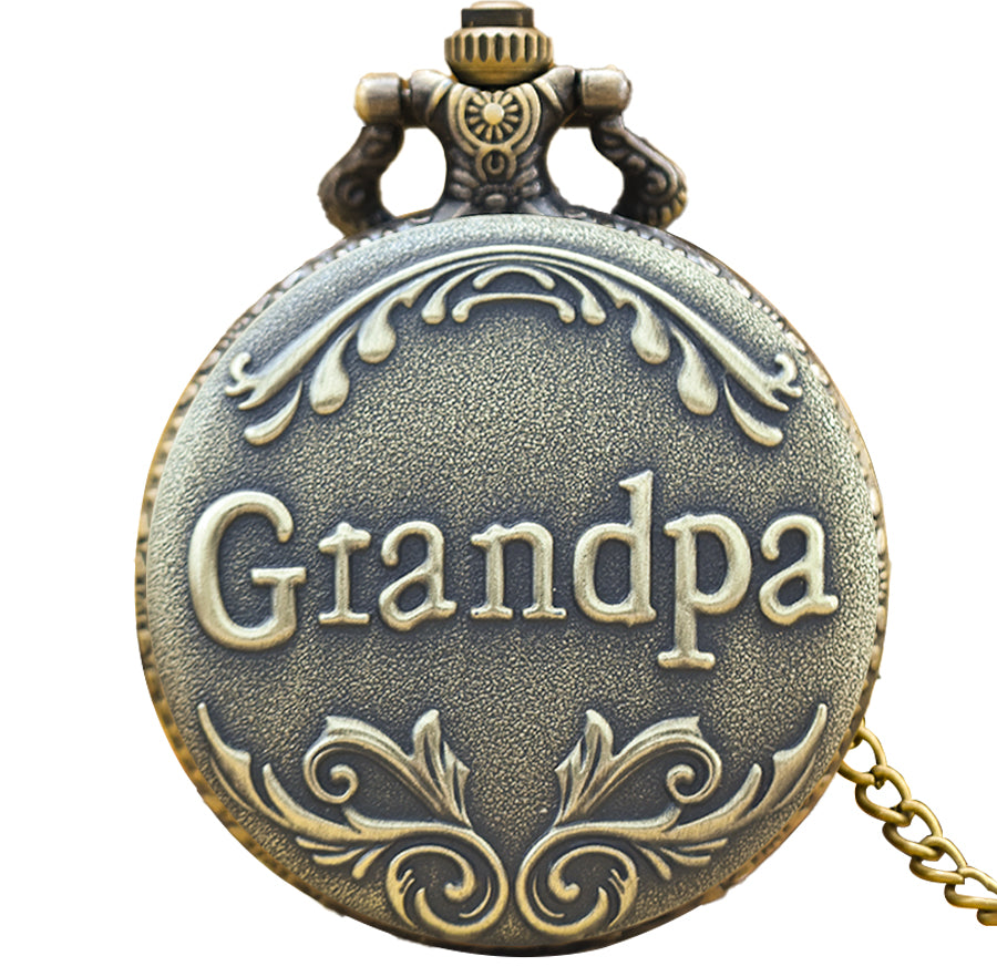 The Greatest Pocket Watch Necklace For Grandpa Dad Gifts Vintage Quartz Pocket Watches With Chain R 6