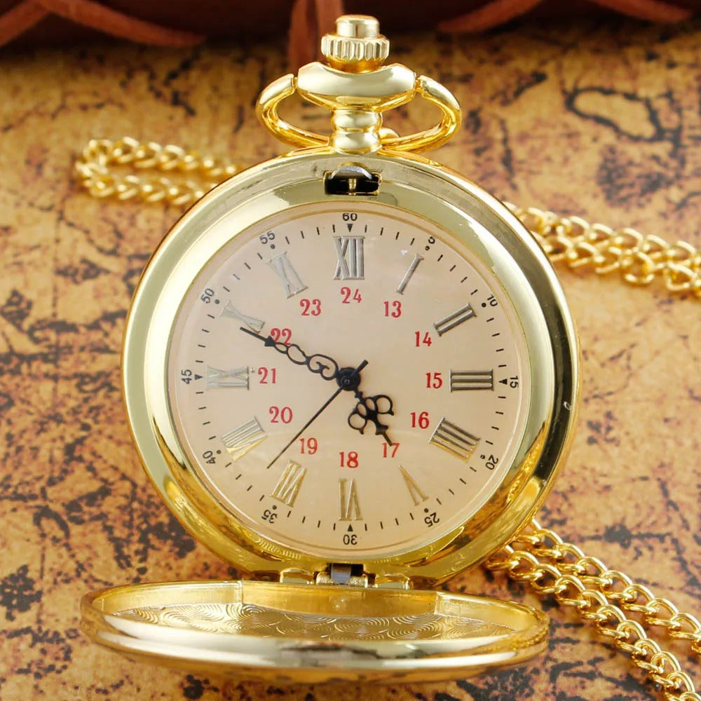 Exquisite Quartz Pocket Watch To My Grandpa Necklace Chain Watches For Grandad Fathers Day Birthday 3