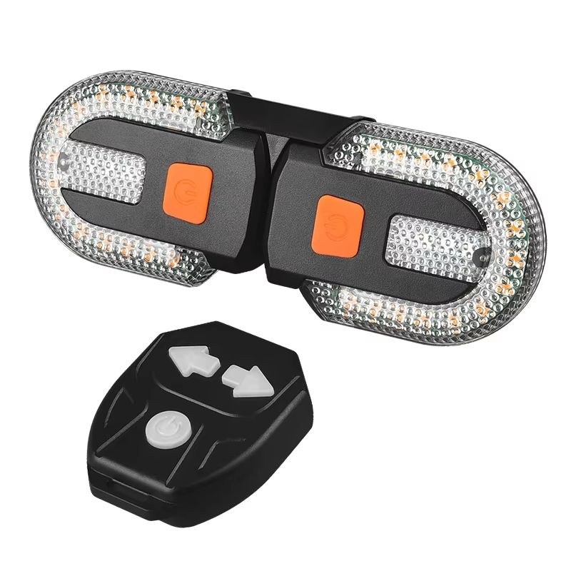 Wireless Bike Turn Signal Tail Light  USB Rechargeable LED Rear Light With Remote Control For Safe  6