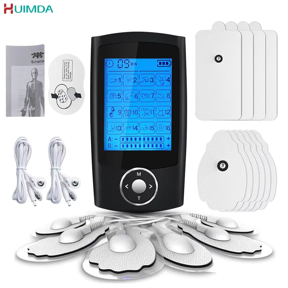 16-Mode EMS Muscle Stimulator – Electric TENS Massager for Pain Relief, Relaxation & Body Slimming Therapy