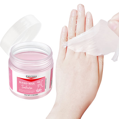 ENVISHA Sakura Honey Hand Mask, 60G Deep Hydration, Exfoliating Treatment for Moisturizing, Whitening, and Dead Skin