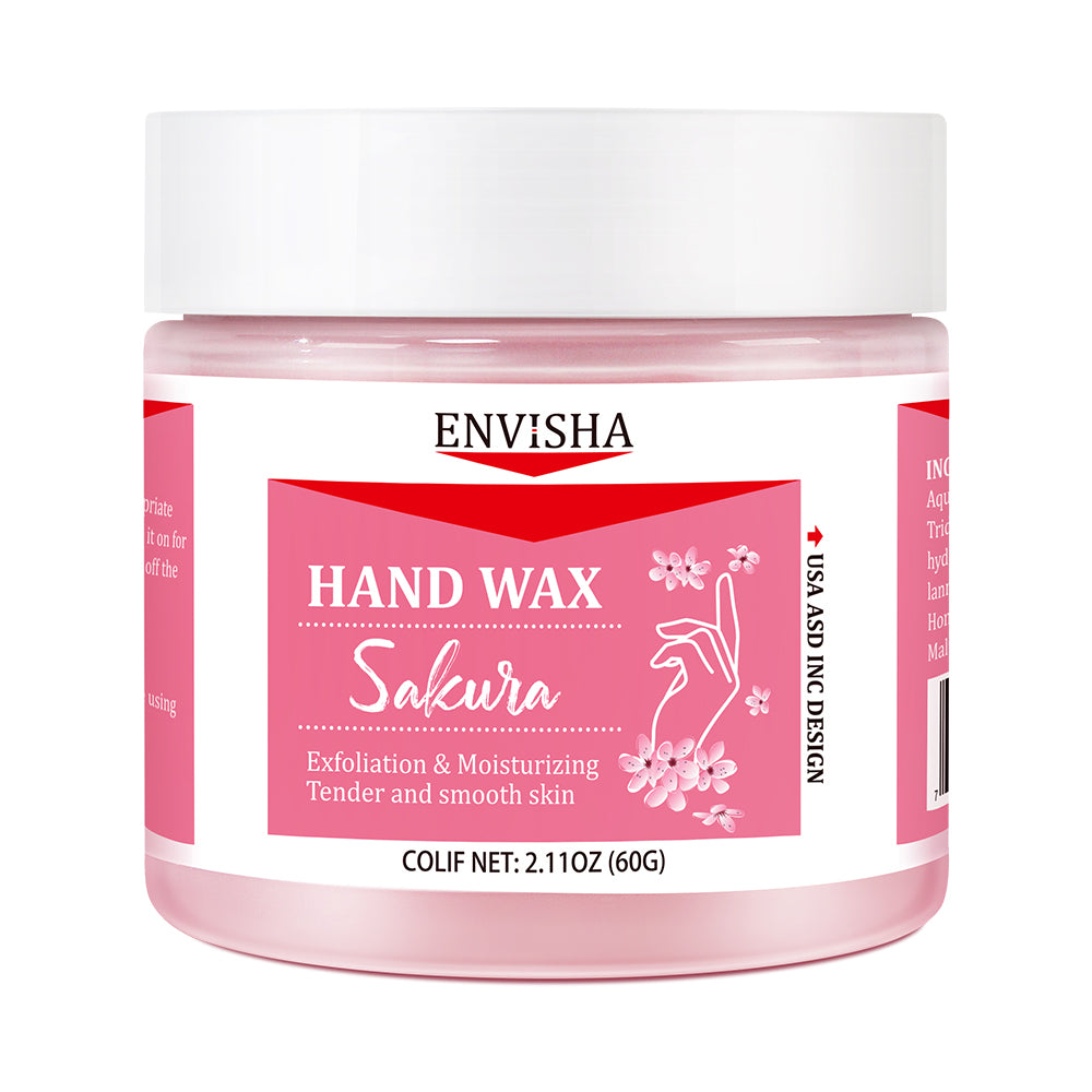 ENVISHA Sakura Honey Hand Mask, 60G Deep Hydration, Exfoliating Treatment for Moisturizing, Whitening, and Dead Skin