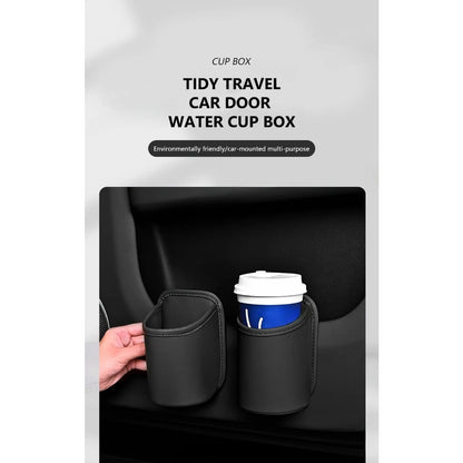 Car Seat Back Cup Holder Box Organizer, Universal Car Door Back Clip Drink Rack Storage Bin Pocket