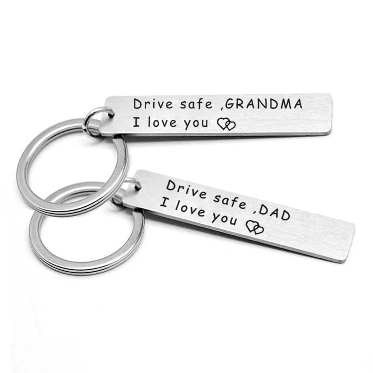 I Love You Keychain For Trucker Grandpa Drive Safe Keychains With Wing Pendant Gift For Grandma Gra 1