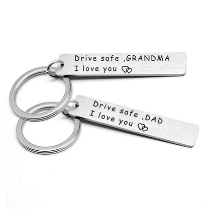 I Love You Keychain For Trucker Grandpa Drive Safe Keychains With Wing Pendant Gift For Grandma Gra 1