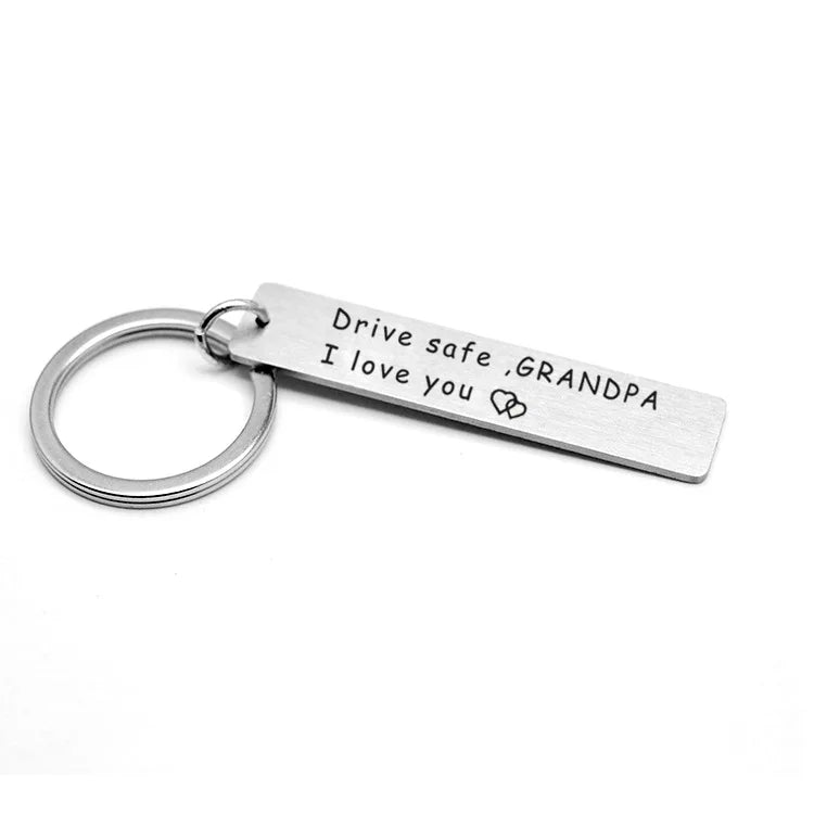 I Love You Keychain For Trucker Grandpa Drive Safe Keychains With Wing Pendant Gift For Grandma Gra 3