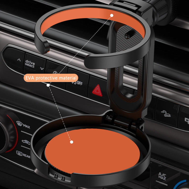 Foldable Car Cup Holder Air Outlet Vent Drink Rack Stand for Auto Water Bottles & Stable Car Organizer