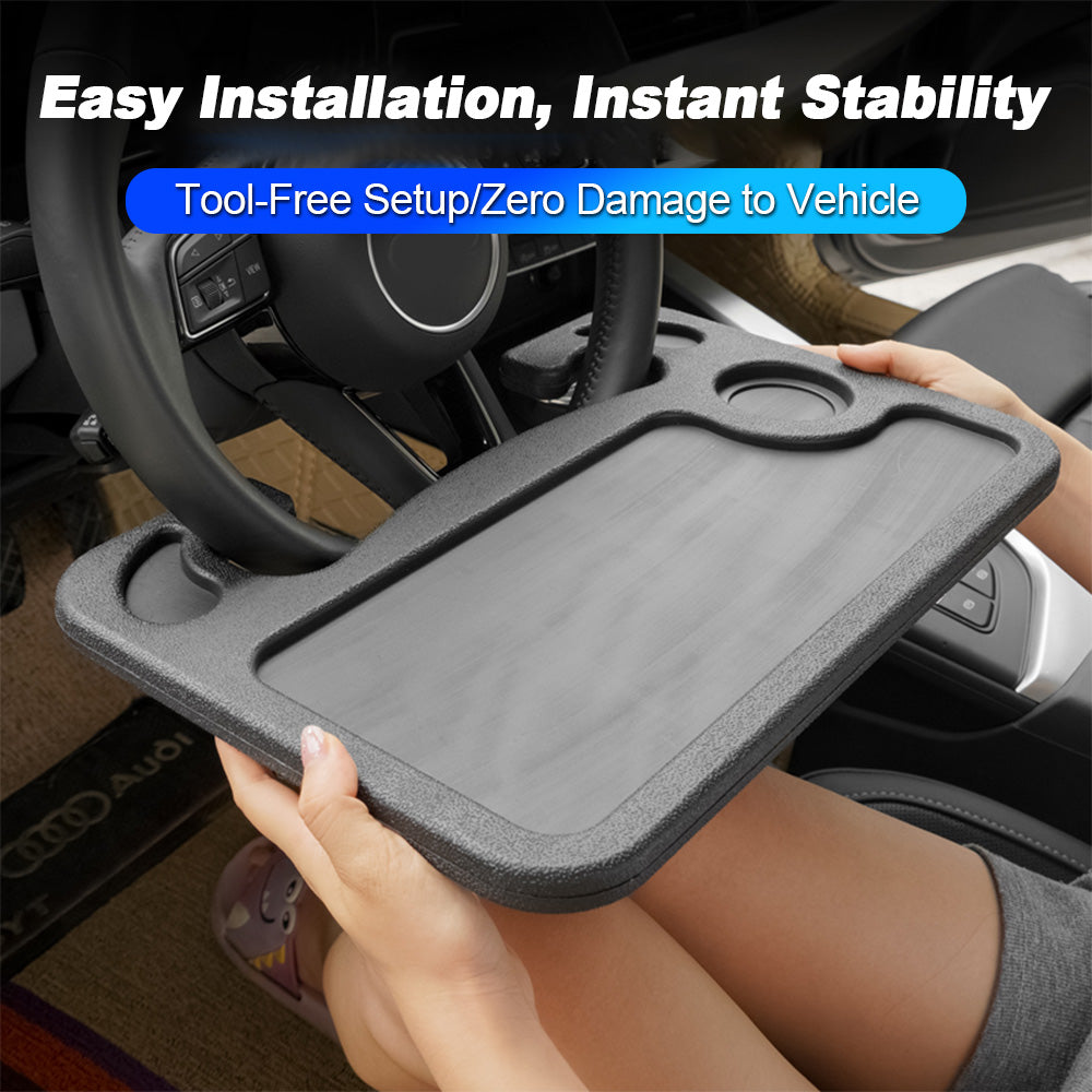 Portable For Chrysler Model Car Steering Wheel Desktop Tray Foods Coffee Tray Board Eat Work Cart Drink Food Goods