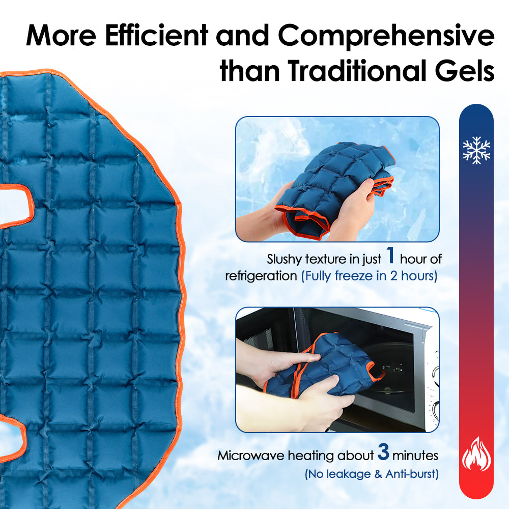 Cold Hot Compress Bag for Neck, Shoulder Back, Reusable Shoulder Ice Wrap, Comfortable Polymer Resin Family Care