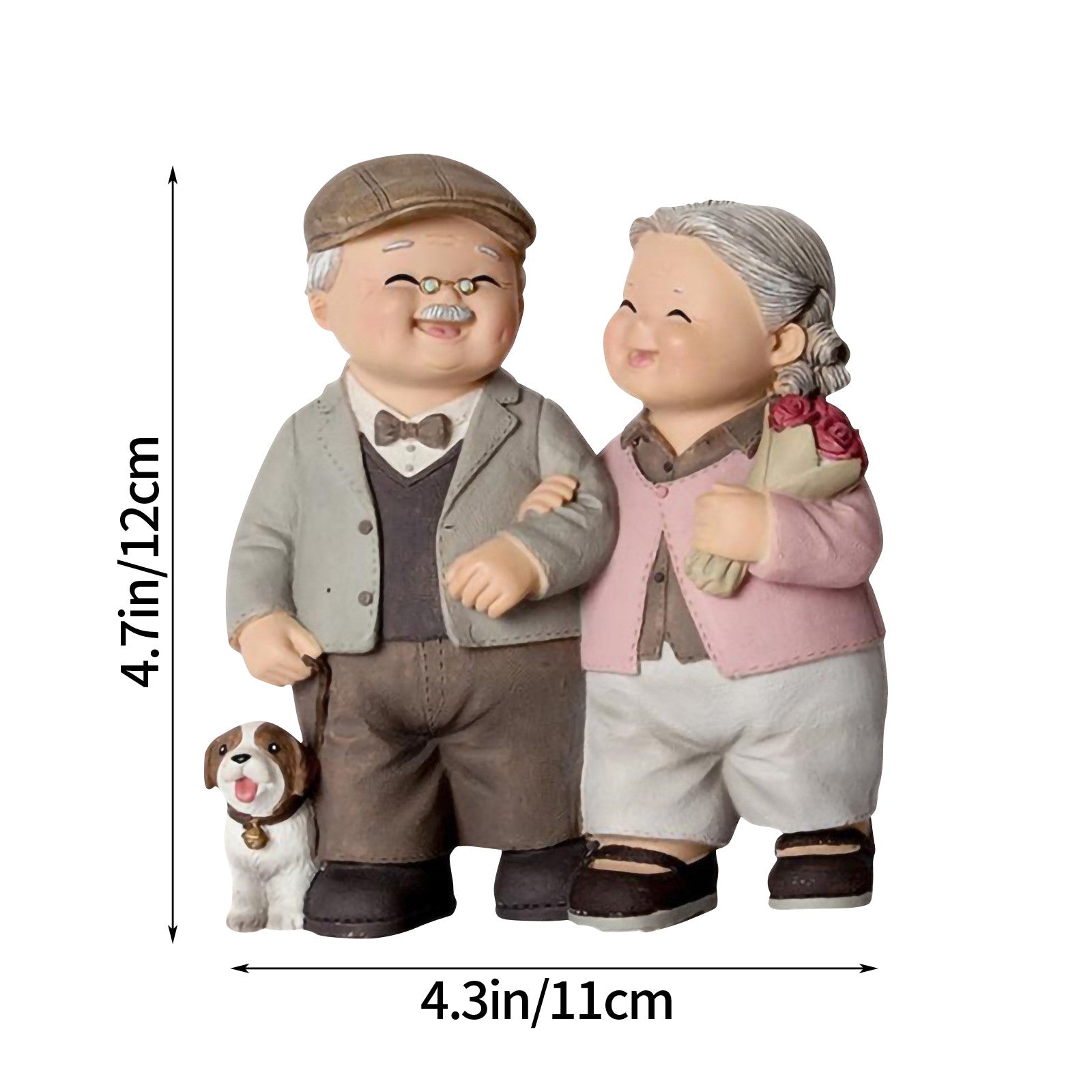 Elderly Couple Statue Garden Decorations Grandparents And Parents Anniversary Wedding Gift Elderly  4
