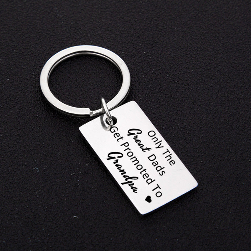 Gift From Kids, Only The Great Moms Get Promoted To Grandma Grandpa Keychain, Soon To Be Grandma Grandpa