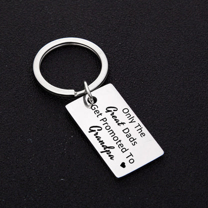 Gift From Kids, Only The Great Moms Get Promoted To Grandma Grandpa Keychain, Soon To Be Grandma Grandpa