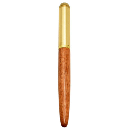 Luxury Retro Wood Bronze Fountain Pen Wooden Office Writing Calligraphy Pen For Business Art And St 8