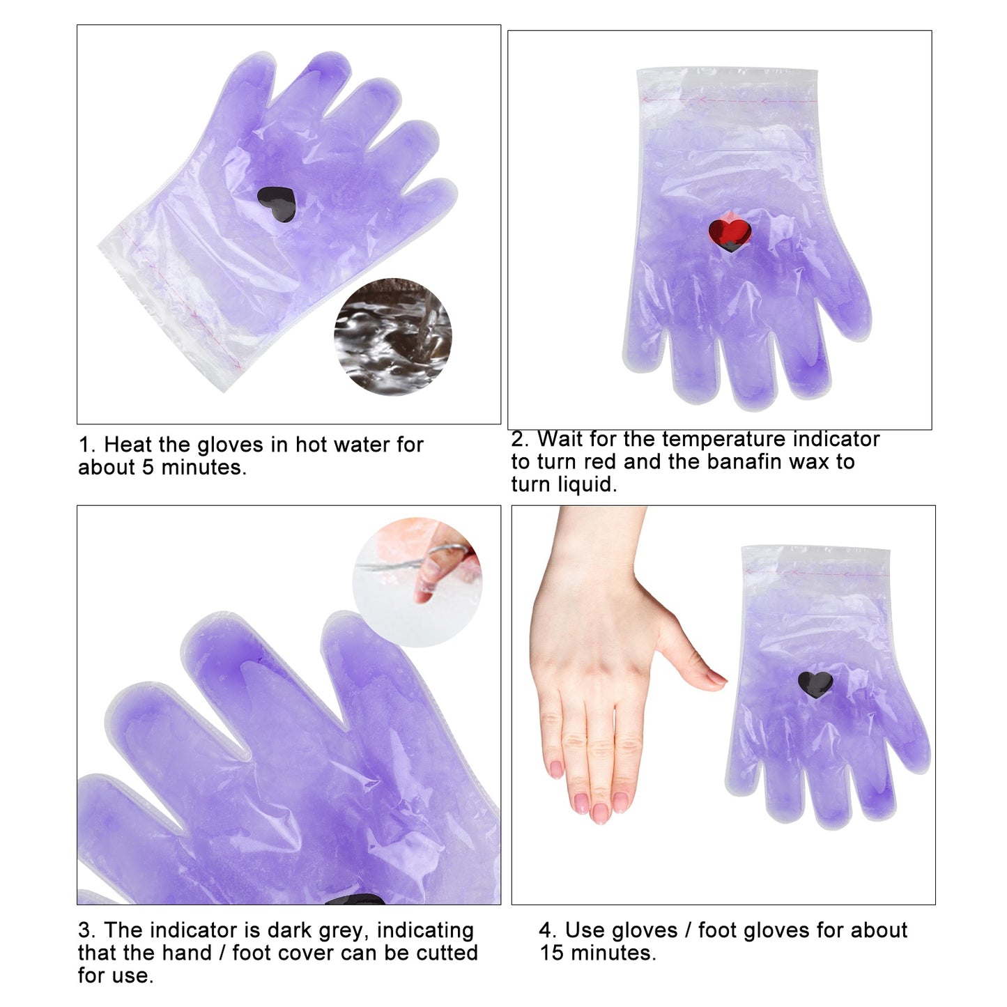 Professional Paraffin Wax Gloves Set for Hands, Healing, Softening, and Smoothing Skin Treatment Mask for Ultimate Care