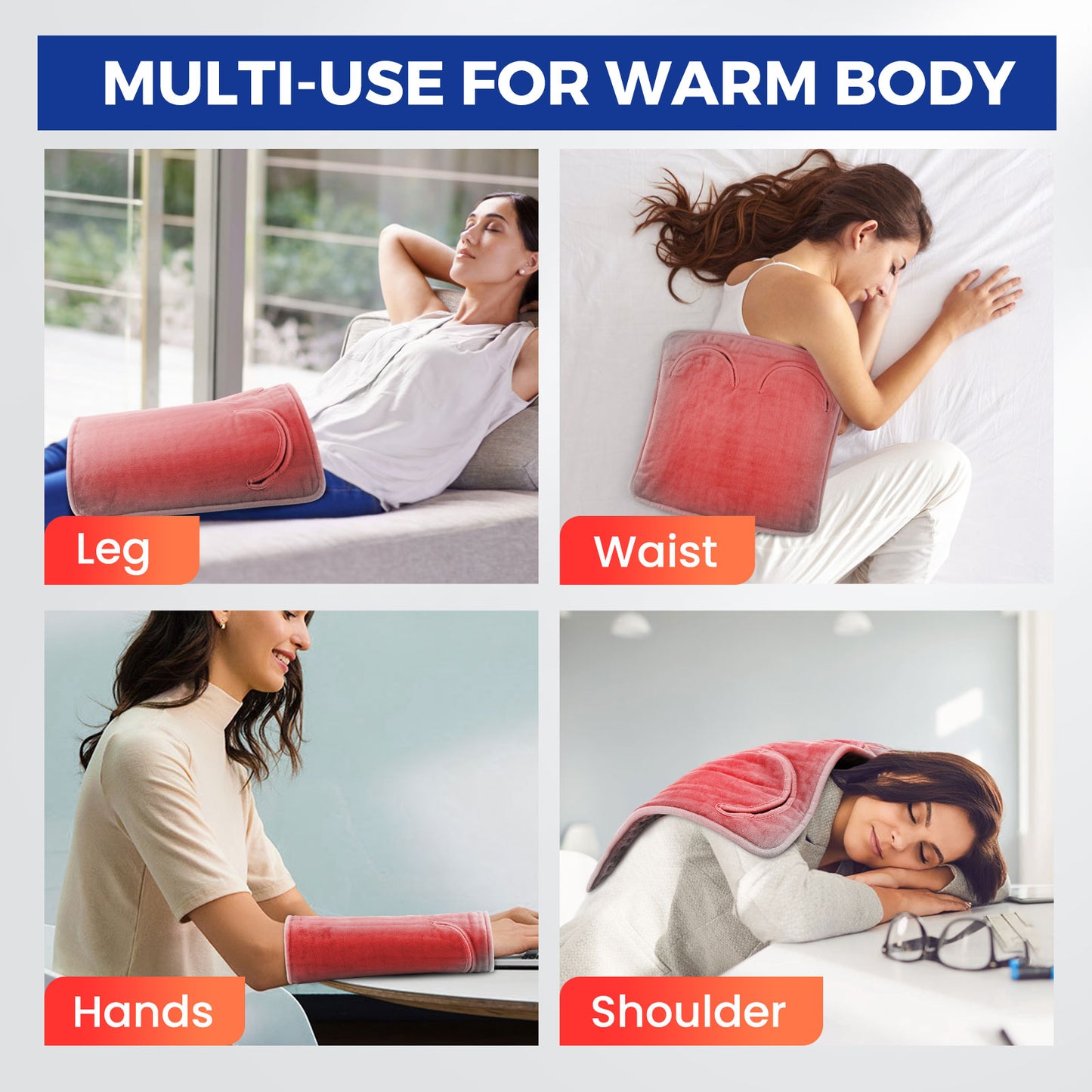 Electric Foot Heating Pad Washable Feet Warmer Soft Plush Thermal Blanket Foot Warming Mat For Home 4