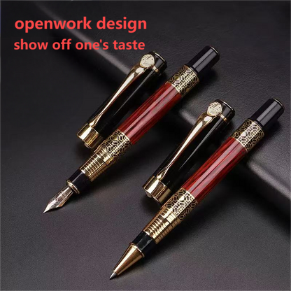 Premium Luxurious Fountain Pen And Ballpoint Pen Duo Smooth Ink Flow Executive Gift Set 1