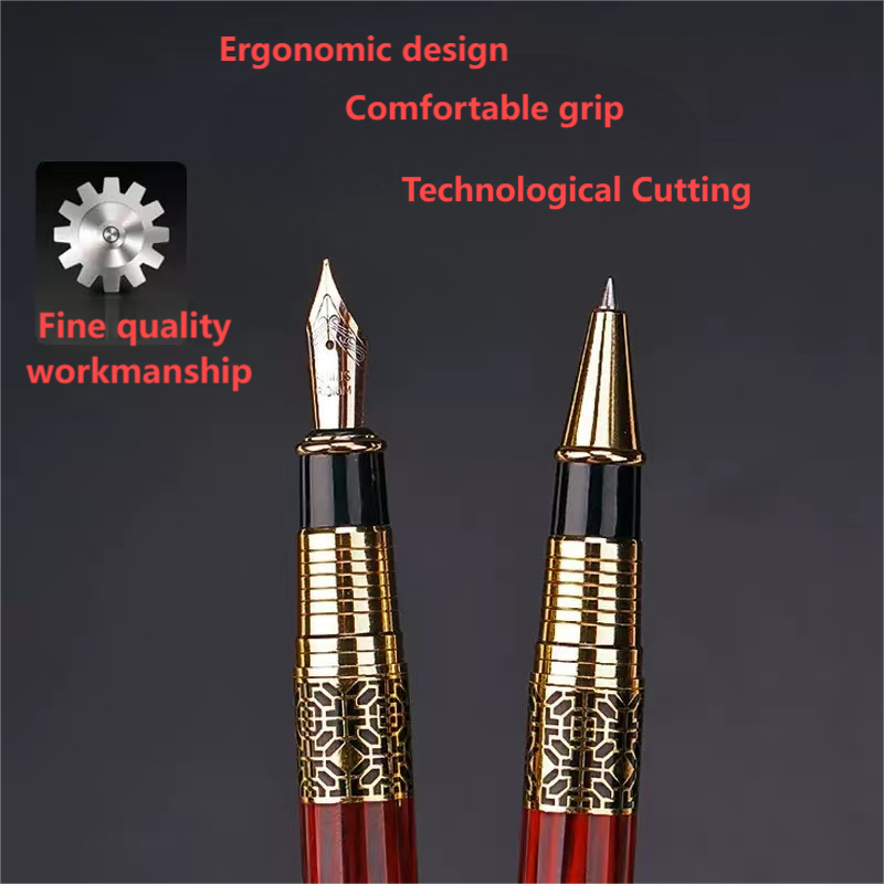 Premium Luxurious Fountain Pen And Ballpoint Pen Duo Smooth Ink Flow Executive Gift Set 2