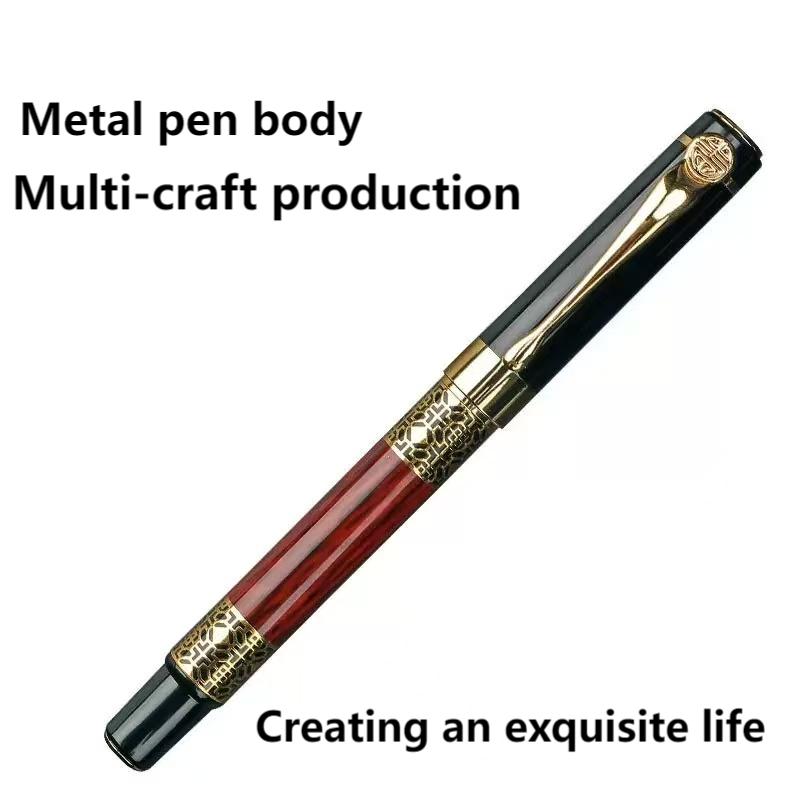 Premium Luxurious Fountain Pen And Ballpoint Pen Duo Smooth Ink Flow Executive Gift Set 4