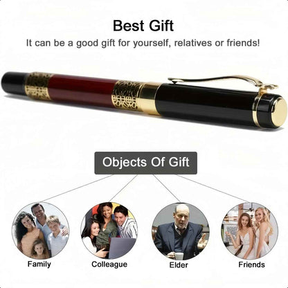 Premium Luxurious Fountain Pen And Ballpoint Pen Duo Smooth Ink Flow Executive Gift Set 5