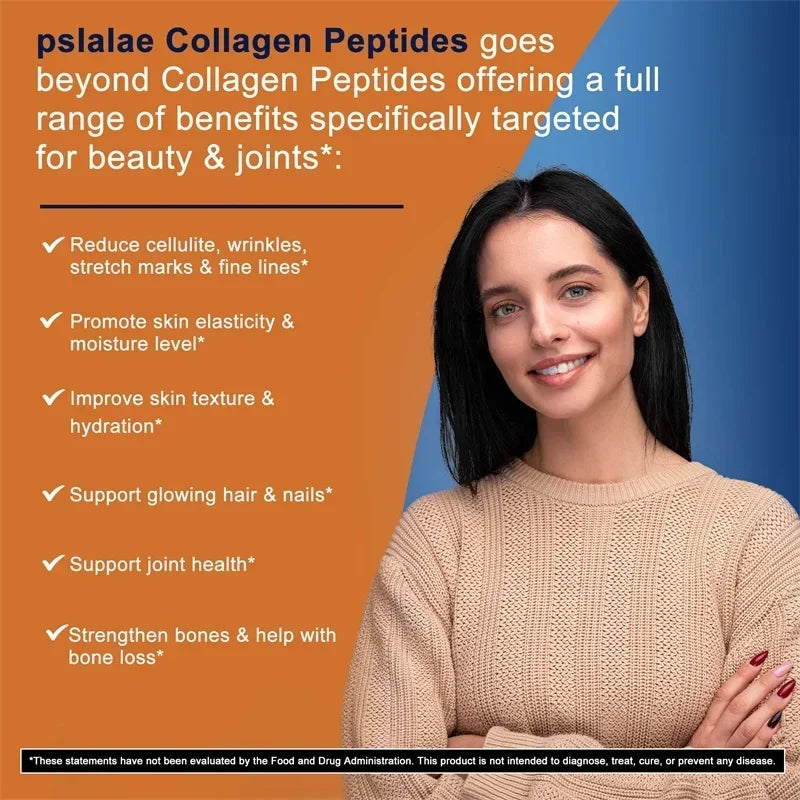 Multi Collagen Peptides Capsules With Biotin  Hyaluronic Acid Supports Skin Hydration Hair Growth J 2
