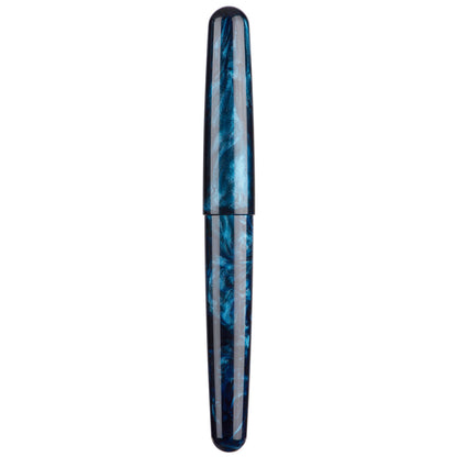 Fuliwen Resin Acrylic Fountain Pen, Blue Black Acrylic Nib, Elegant Ink Pen Luxury Gift for Business, Office