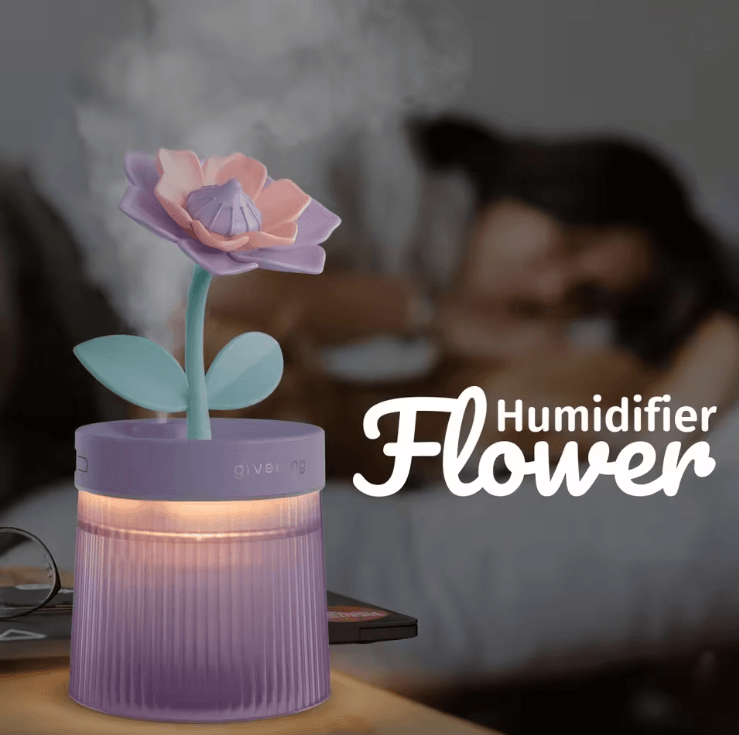 Bloom Mist Portable USB Humidifier and Aroma Diffuser with Colorful Light