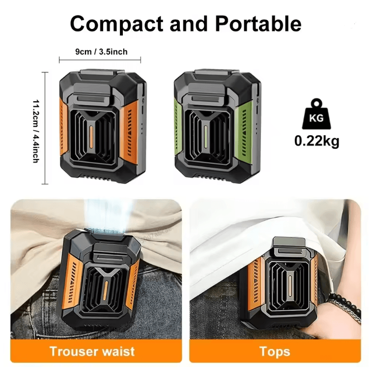 AirGo Personal Belt Clip Fan With Power Bank And Flashlight 1