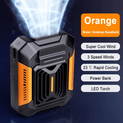 AirGo Personal Belt Clip Fan With Power Bank And Flashlight 3