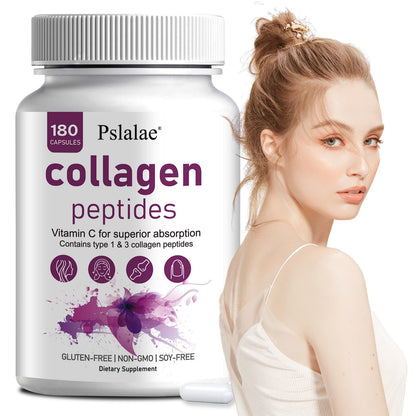 Premium Collagen Peptides Supplement, Anti-Aging, Hair, Skin, Nails, Digestion and Joint Support, Hydrolyzed Bovine