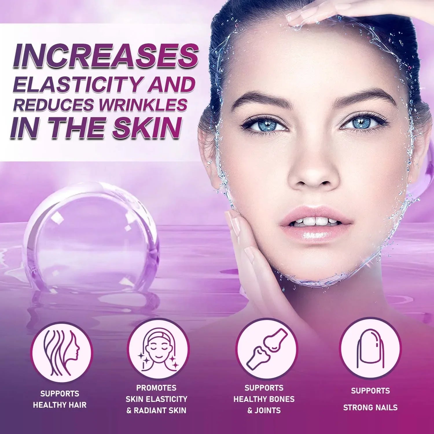 Premium Collagen Peptides Supplement AntiAging Hair Skin Nails Digestion And Joint Support Hydrolyz 4