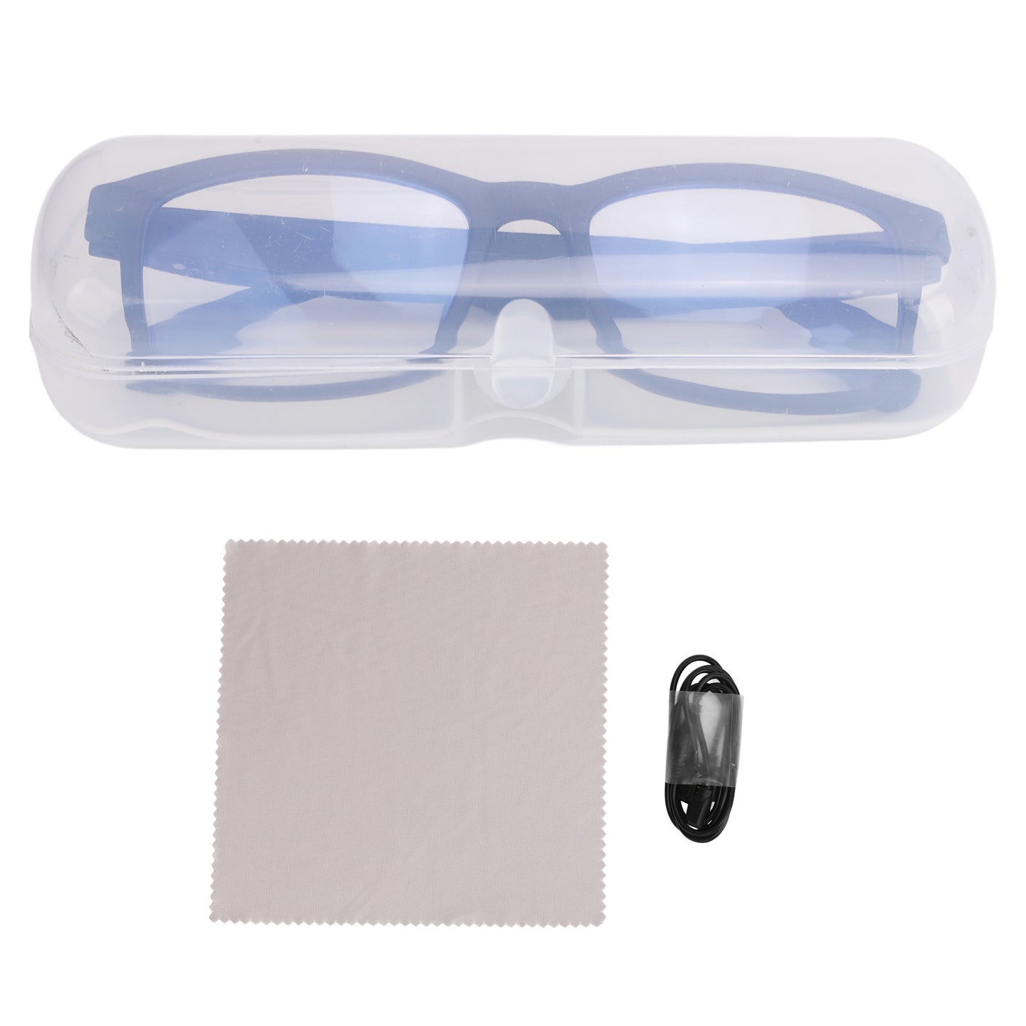 Smart Bluetooth Sunglasses with Sound & Microphone, Blue Light Blocking Glasses for Running, Driving, Comfortable Wear
