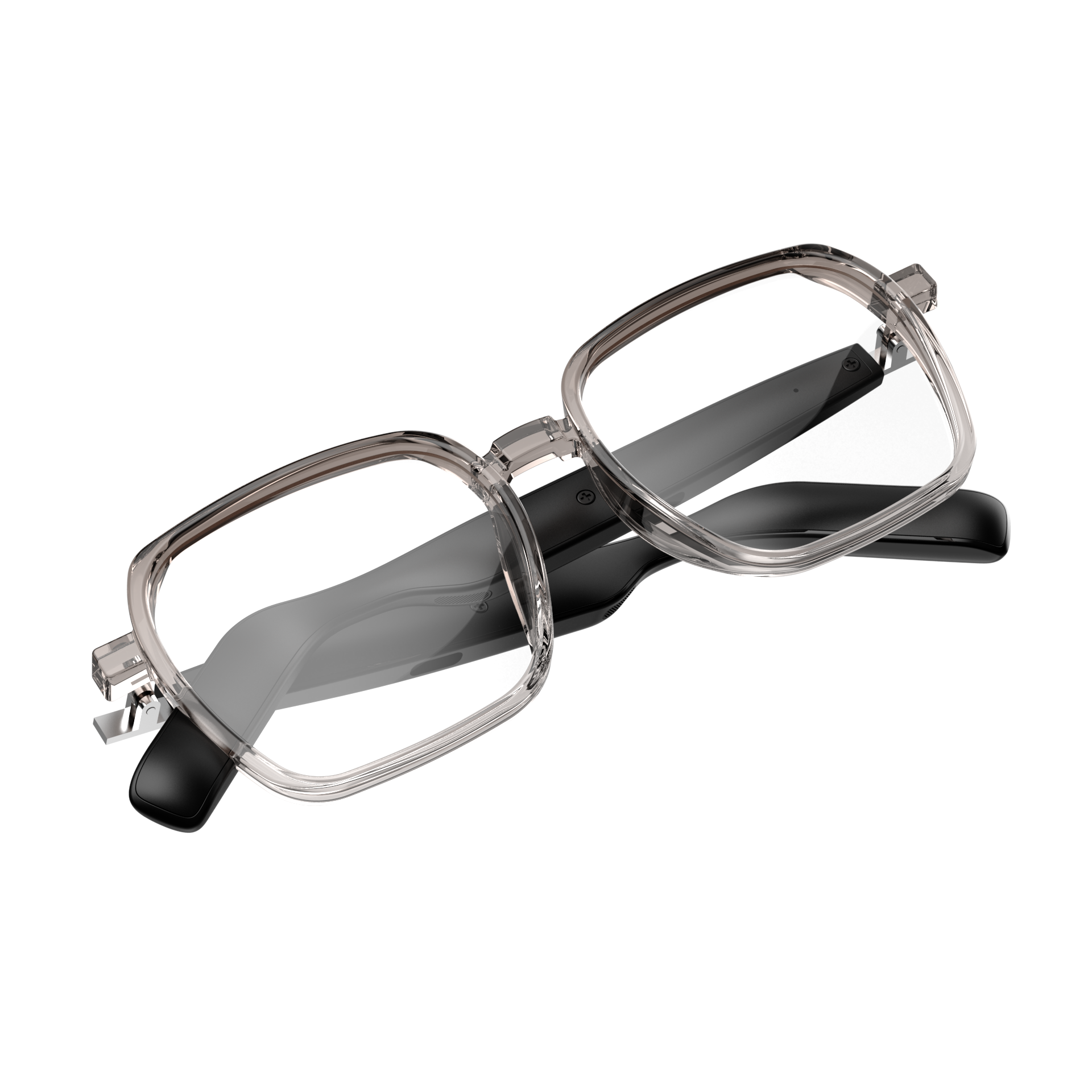Fashion Eyewear SG PRO PRO Smart Bluetooth Glasses With Clear Lens Square Frame Wireless Audio Glasses for Music & Call