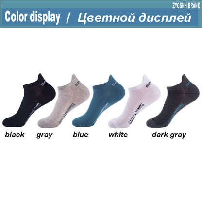 Mens Ankle Socks Breathable Cotton Athletic Sports Socks Mesh Casual Summer Short Sokken Gift Set 3