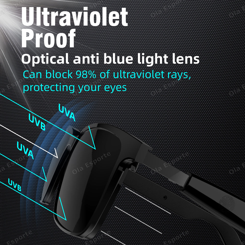 Convertible TWS Smart Glasses With Sunglasses  Clear Lenses Wireless Audio Bluetooth Call Music Out 2
