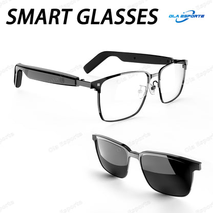 Convertible TWS Smart Glasses With Sunglasses  Clear Lenses Wireless Audio Bluetooth Call Music Out 6