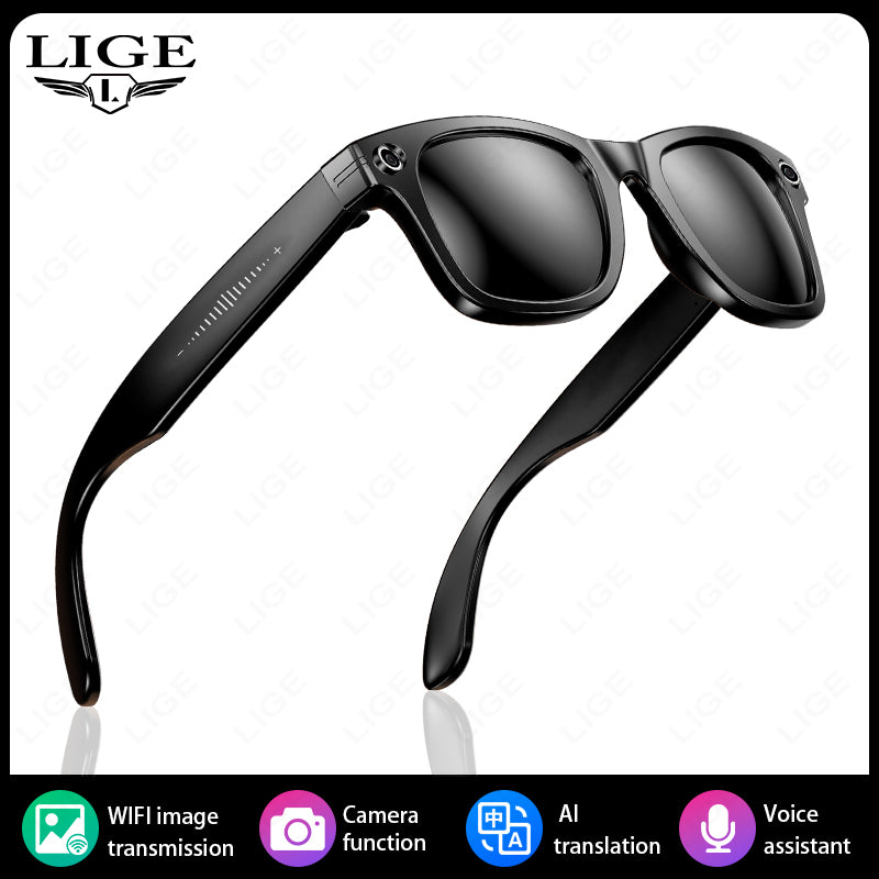 Upgrade Smart Glasses With Camera Video Recording, AI Photo Recognition, Bluetooth Call Translation & Smart Voice
