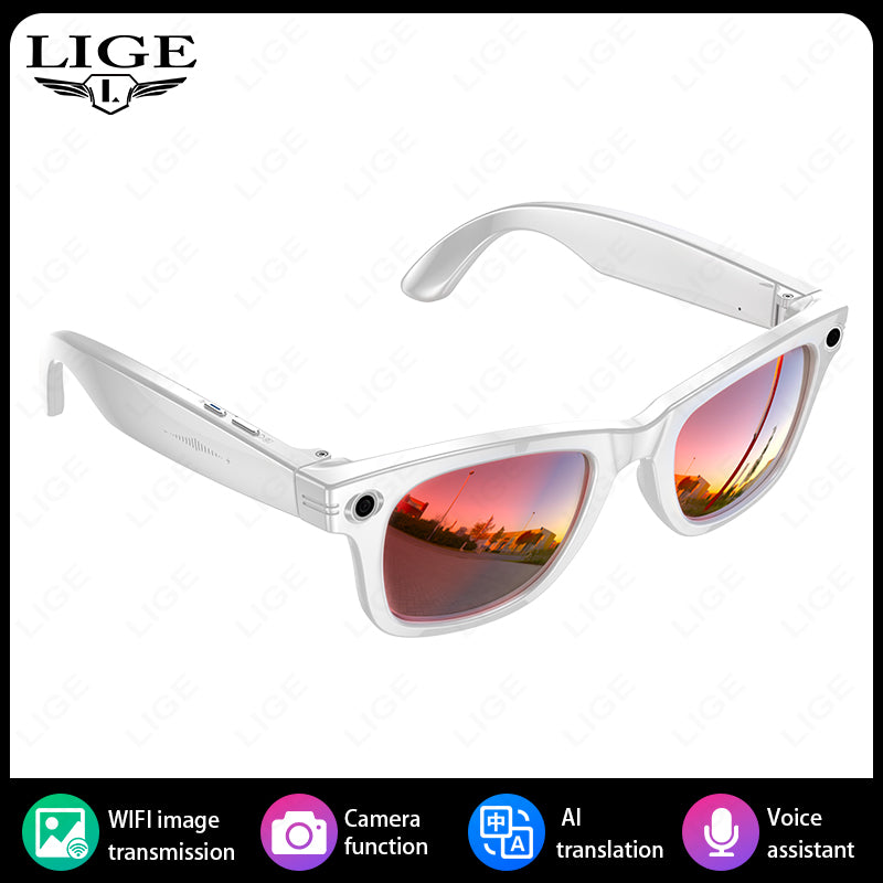 Upgrade Smart Glasses With Camera Video Recording, AI Photo Recognition, Bluetooth Call Translation & Smart Voice