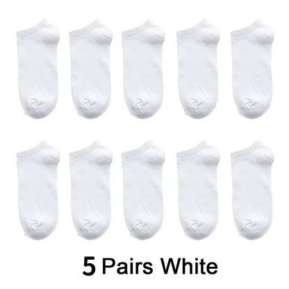 Mens Breathable Ankle Socks, Spring Summer Thin Cotton Socks for Casual & Business Wear