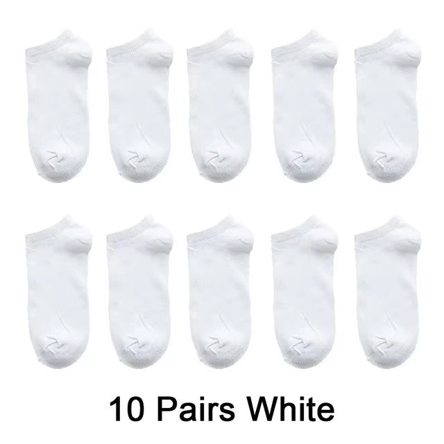 Mens Breathable Ankle Socks, Spring Summer Thin Cotton Socks for Casual & Business Wear
