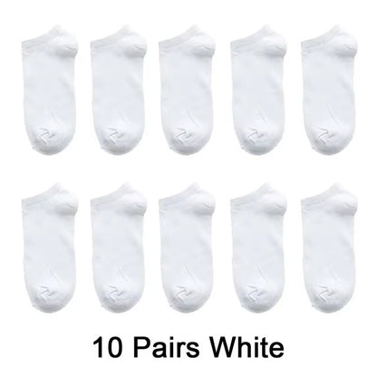 Mens Breathable Ankle Socks, Spring Summer Thin Cotton Socks for Casual & Business Wear