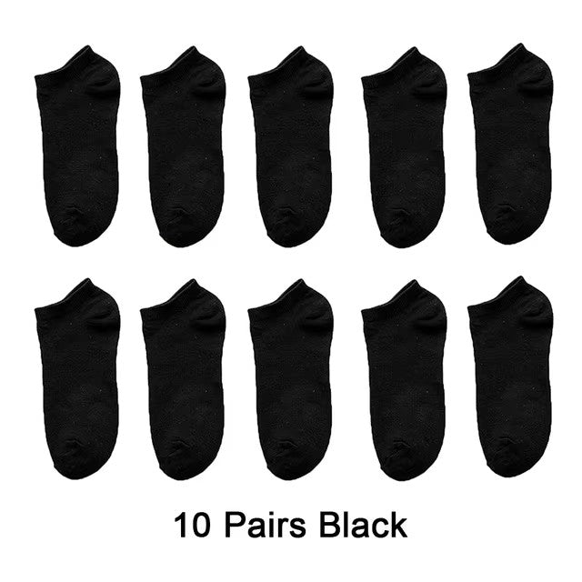 Mens Breathable Ankle Socks, Spring Summer Thin Cotton Socks for Casual & Business Wear