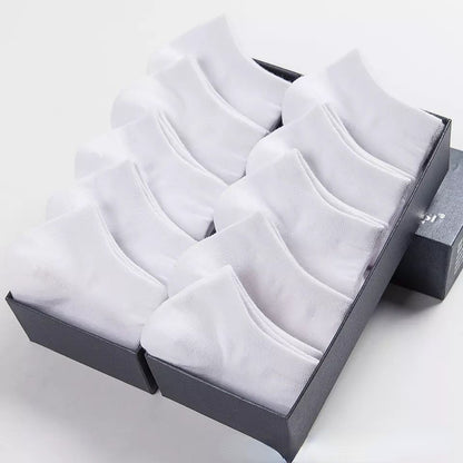 Mens Ankle Socks Solid Color Black White Gray Invisible Short Socks Breathable Cotton Sports Socks  5