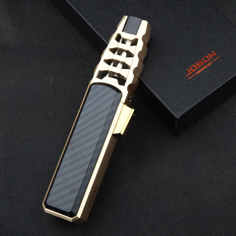 JOBON Jet Flame Pen Airbrush Butane Tube Lighter Windproof Metal Gas Kitchen BBQ  Cigar Torch 8